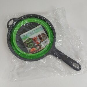 Hand-Held Silicone Collapsible Strainer Colander‎ Flat Storage